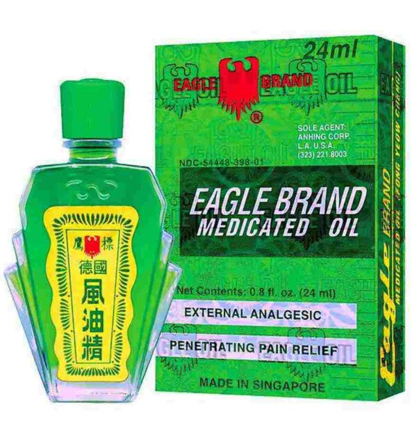 Eagle Brand Medicated Oil - Dau Gio Xanh Con O - 24ml