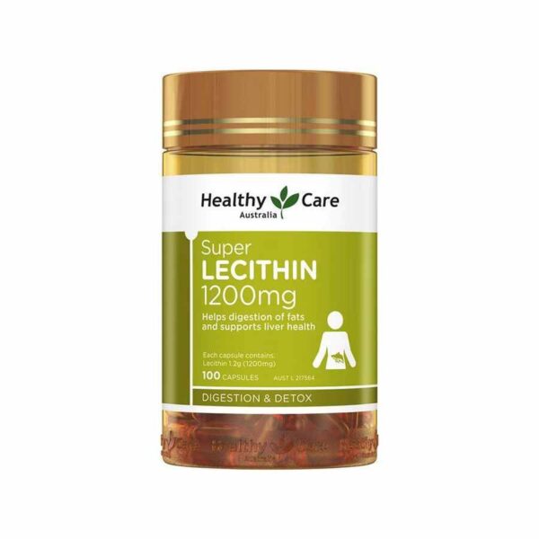 Healthy Care Super Lecithin 1200, 100 capsules 1 box