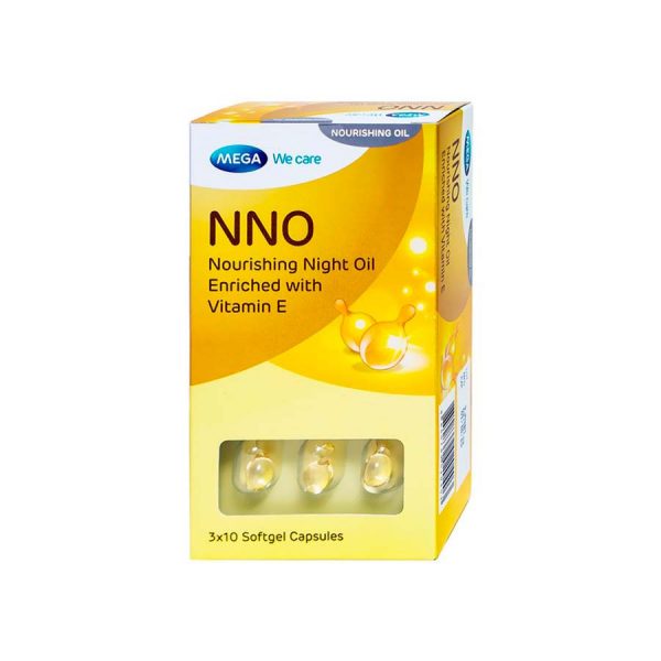 NNO Nourishing Night Oil Jojoba - Balancing Enriched with Vitamin E, Jojoba Oil - 30 capsules