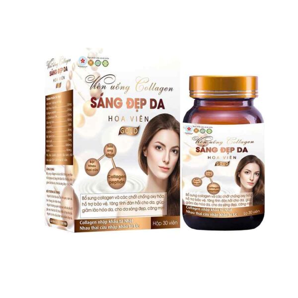 Collagen Sang Dep Da Gold from Vietnam 30 capsules 1 box