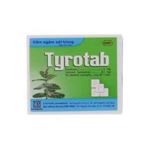 Tyrotab lozenges are used to treat diseases associated with infections in the throat, infections in the mouth, before and after surgery: