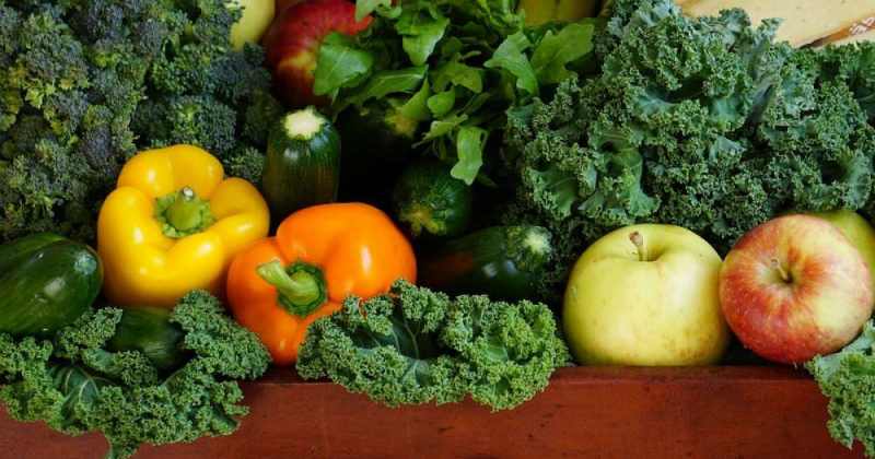 Fresh fruits and vegetables