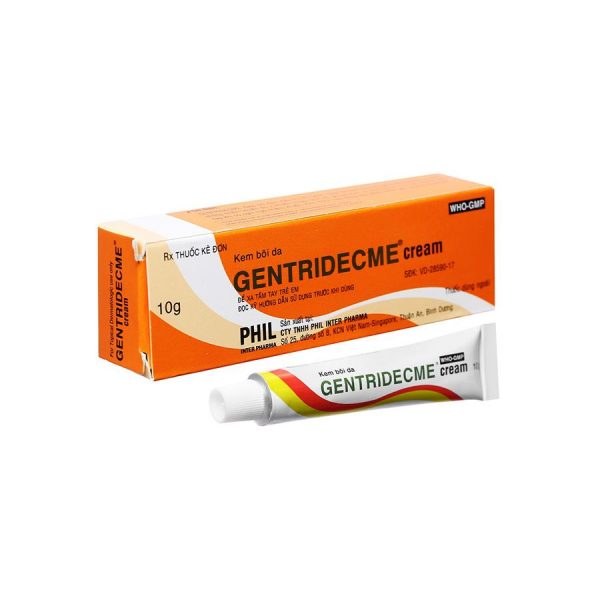 Gentridecme Cream from Vietnam - Anti-inflammatory and antipruritic properties with antifungal activity - 10 g.