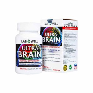 Ultra Brain Labwell - Help improve memory and brain - 60 softgel