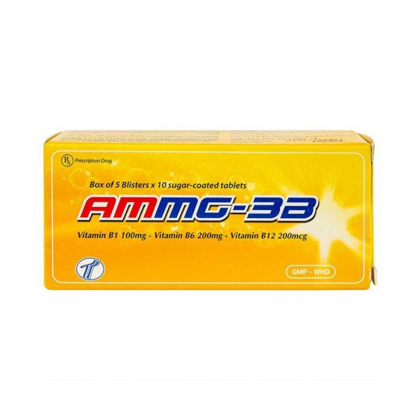 Ammg 3b - Vitamin B1, B6, B12 - 50 tablets