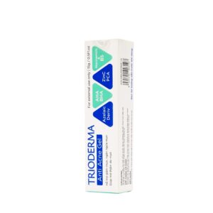 Trioderma Anti Acne Gel 15g combines AHA, BHA, PAD, and Zinc PCA to treat acne, reduce inflammation